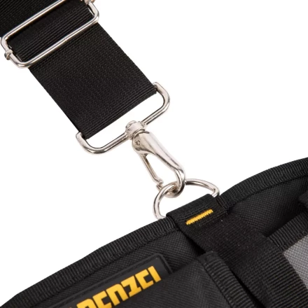 Пояс монтажника усиленный, с лямками, сумки поясные, держатель для молотка// Denzel 90290 купить в Губкинске