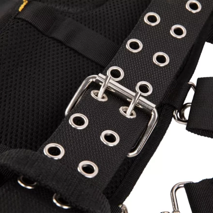 Пояс монтажника усиленный, с лямками, сумки поясные, держатель для молотка// Denzel 90290 купить в Губкинске