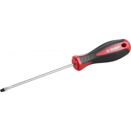 Отвертка ЗУБР "МАСТЕР", Cr-v, эргономичная двухкомпонентная рукоятка, SL3,0x100мм 25061-3.0-100_z03 купить в Губкинске