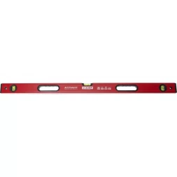 Уровень ЗУБР "МАСТЕР" "УС - 5" коробчатый усиленный, фрезерованный, 3 глазка, крашенный, с ручками, 100см 4-34585-100