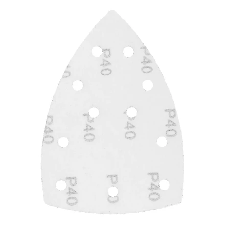 Треугольник абразивный на ворc. подложке под &quot;липучку&quot;, перф., P 40, 150х150х100 мм, 5 шт. Denzel 738577 купить в Губкинске