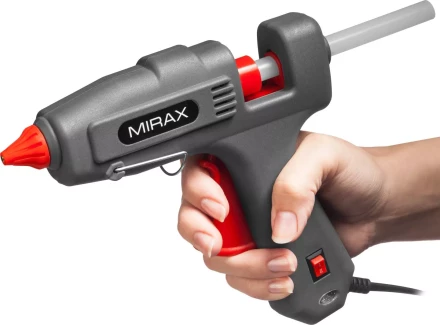 Пистолет клеевой (термоклеящий) электрический, MIRAX 06807, 200Вт/350Вт, 220В, 11мм 06807 купить в Губкинске
