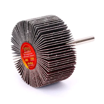 Круг MESSER шлифовальный лепестковый с оправкой (на шпильке) 60х30х6  #80 купить в Губкинске