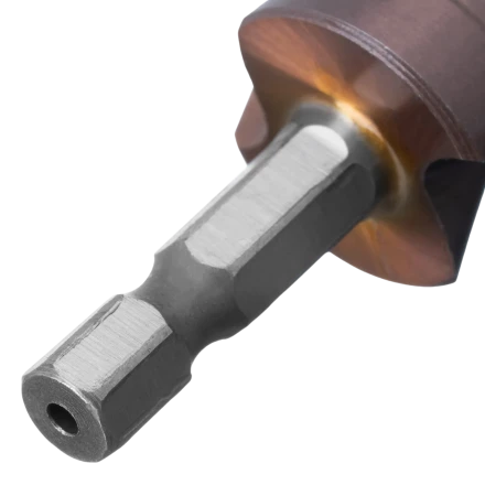 Сверло ступенчатое Denzel 723613, 4-6-8-10-12-14-16-18-20 мм, Р6М5К5, 6-гр. хвостовик купить в Губкинске