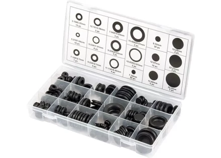 Набор сальников D 6,35 - 25,4 мм 125 предметов СИБРТЕХ 47599 купить в Губкинске