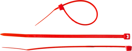 Кабельные стяжки красные КС-К1 нейлоновые промфасовка серия ПРОФЕССИОНАЛ купить в Губкинске