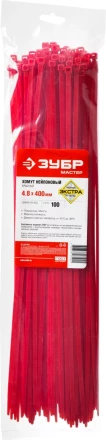Кабельные стяжки красные КС-К1 нейлоновые промфасовка серия ПРОФЕССИОНАЛ купить в Губкинске