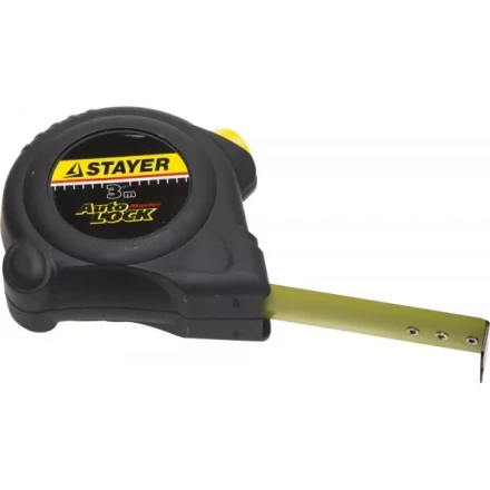 Рулетка STAYER &quot;MASTER&quot; &quot;AUTOLOCK&quot;, корпус с резиновым напылением, автостоп, 3мх16мм 2-34126-03-16_z01 купить в Губкинске