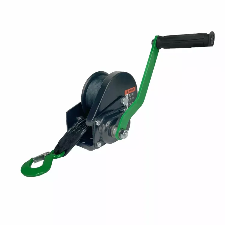 Лебедка ручная барабанная с тормозом HITCH HWB 1100 1100 кг лента 10 м (SZ073179) купить в Губкинске