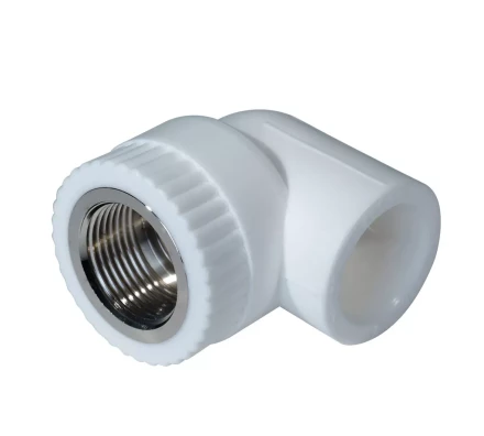 Уголок комб. PP-R ВР 25мм х 1/2 белый (50/150) 45372 купить в Губкинске