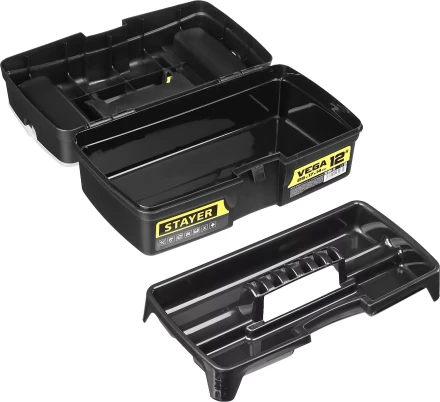 Ящик для инструмента &quot;VEGA-12&quot; пластиковый, STAYER 38105-13_z03 купить в Губкинске