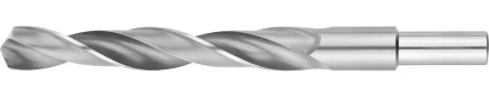 Сверло ЗУБР &quot;МАСТЕР&quot; по металлу с цилиндрическим хвостовиком, сталь Р6М5, винтовой прокат, D 17.0мм, L-184/125мм 4-29621-184-17 купить в Губкинске