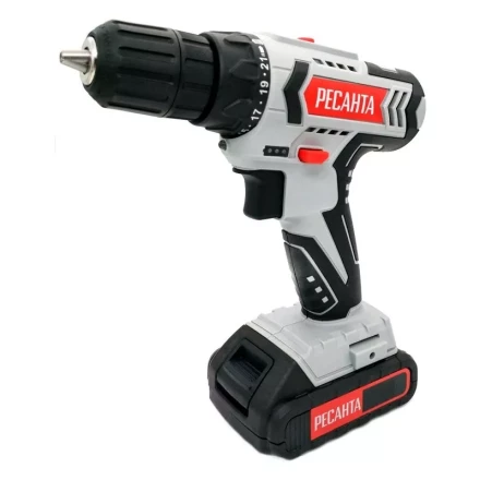 Дрель-шуруповерт аккумуляторная Ресанта ДА-18-2ЛК 75/14/5 купить в Губкинске