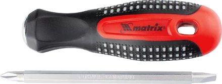 Отвертка комбинированная Fusion SL6,0 / Ph2 мм CrV 3-х компонентная рукоятка "anti slip" Matrix 11451 купить в Губкинске