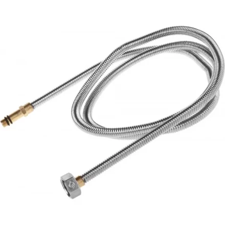 Подводка ЗУБР &quot;ЭКСПЕРТ&quot; сильфонная из нержавеющей стали, для смесителя, удлиненная, г/ш (гайка-штуцер), 1/2&quot;, 1,5м 51013-150 купить в Губкинске