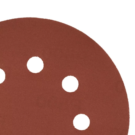 Круг абразивный на ворсовой подложке под &quot;липучку&quot;, перфорированный, P 500, 125 мм, 5 шт Сибртех 738157 купить в Губкинске
