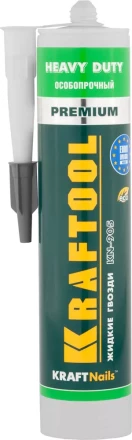 Клей монтажный KRAFTOOL KraftNails Premium KN-905, особопрочный, многоцелевой, без растворителей, 310мл 41348_z01 купить в Губкинске