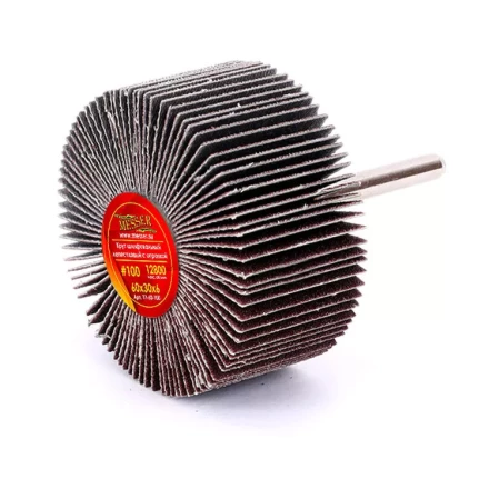 Круг MESSER шлифовальный лепестковый с оправкой (на шпильке) 60х30х6  #100 купить в Губкинске