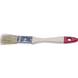 Кисть плоская STAYER "UNIVERSAL-STANDARD", светлая натуральная щетина, деревянная ручка, 20мм 0101-020