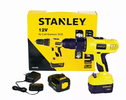 Дрель аккумуляторная Stanley STDC12HBK в кейсе купить в Губкинске