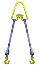 Строп текстильный двухветвевой 2СТ 1.25 т L=3.5 м SF6 30 мм Звено РТ-3