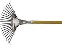 Грабли веерные 18 зубьев с черенком оцинкованные круглый зуб  СИБРТЕХ Россия 61781 купить в Губкинске