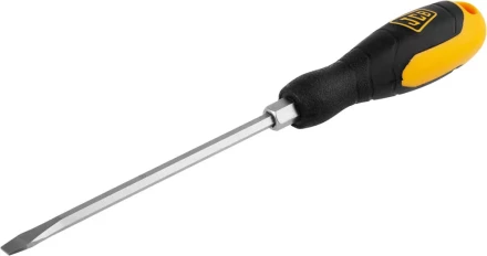 Отвертка JCB, хромомолибденовая сталь S2, двухкомпонентная рукоятка, магнитный наконечник, SL 6,5х150мм JSD017 купить в Губкинске