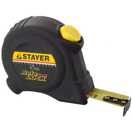 Рулетка STAYER &quot;MASTER&quot; &quot;AUTOLOCK&quot;, корпус с резиновым напылением, автостоп, 5мх19мм 2-34126-05-19_z01 купить в Губкинске