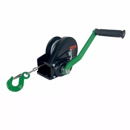 Лебедка ручная барабанная с тормозом HITCH HWB 500 500 кг канат 10 м (SZ073180) купить в Губкинске