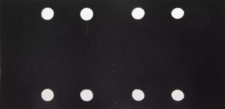 Лист шлиф. универсал. URAGAN &quot;Оптимален для твердых пород дерева&quot; 8 отверстий по линии, для ПШМ, P180, 80х166мм, 50шт 907-22101-180-50 купить в Губкинске