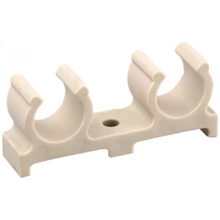 Скоба ЗУБР "ШиреФит" распорная, двойная, для труб 20мм 51583-20 купить в Губкинске