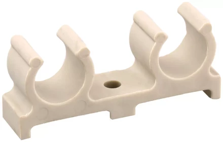 Скоба ЗУБР "ШиреФит" распорная, двойная, для труб 20мм 51583-20 купить в Губкинске