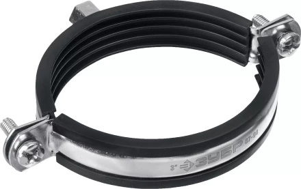 ЗУБР 3, М8/М10, цинк, 10 шт, трубный хомут с гайкой (37880-87-94) купить в Губкинске