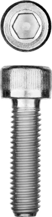 ЗУБР DIN 912, кл. пр. 8.8, М10 х 25 мм, цинк, 5 кг, винт с внутренним шестигранником, Профессионал (30318-10-025) купить в Губкинске