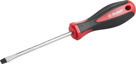 Отвертка ЗУБР &quot;МАСТЕР&quot;, Cr-v, эргономичная двухкомпонентная рукоятка, SL5,5x100мм 25061-5.5-100_z03 купить в Губкинске