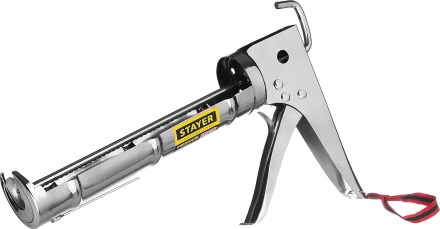 STAYER &quot;PROFESSIONAL&quot;. Пистолет для герметика, полукорпусной, хромированный, зубчатый шток, 310мл 0662 купить в Губкинске