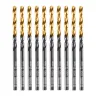 Сверло по металлу, 3 мм, HSS-Tin, Golden Tip, 10 шт. Denzel 717205 купить в Губкинске