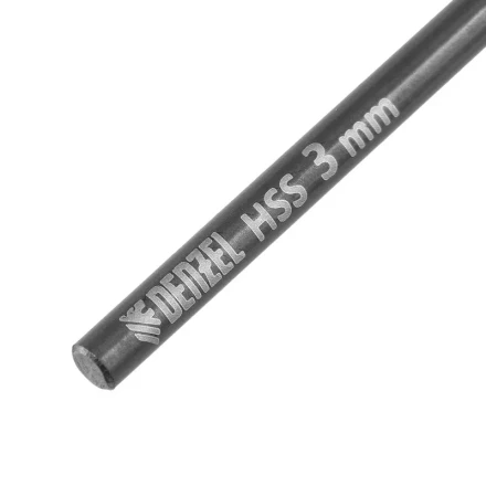 Сверло по металлу, 3 мм, HSS-Tin, Golden Tip, 10 шт. Denzel 717205 купить в Губкинске