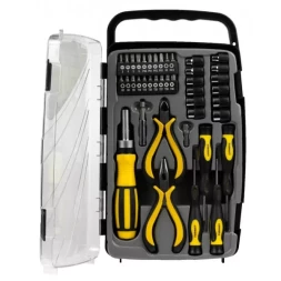 Набор STAYER "MASTER": Отвертка реверсивная с эргономичной ручкой, с насадками, в пластмассовом боксе, 41 предмет 25311-H41