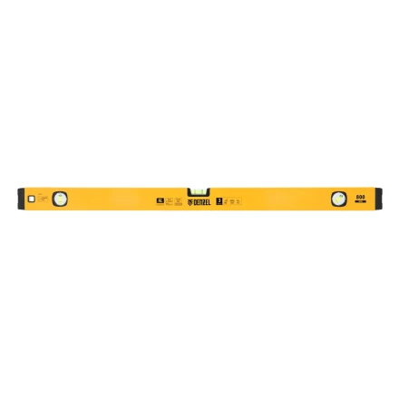 Уровень алюминиевый Denzel 33692, магнит, фрезерованный, 3 глазка (1 зеркал.), 0,5 мм/м, 800 мм купить в Губкинске