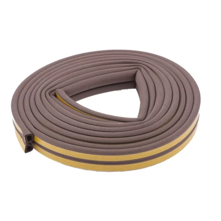 Уплотнитель 24 м профиль "D" коричневый СИБРТЕХ 93938 купить в Губкинске