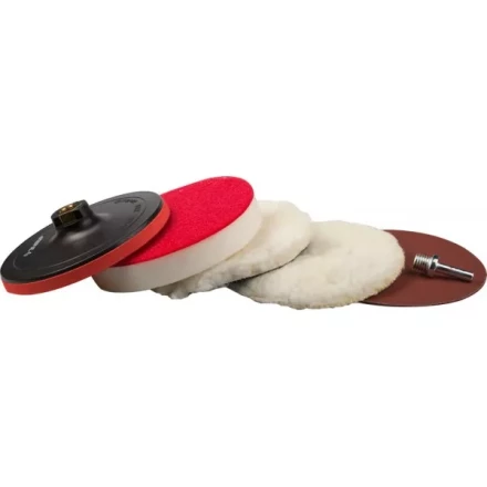 Набор ЗУБР &quot;ЭКСПЕРТ&quot; насадки полировальные для дрели/УШМ, 150мм, 7шт 3591-150-H7 купить в Губкинске