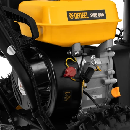 Гибридная снегоуборочная машина с функц. подметания SWB-800, 212 сс, руч. старт, 2 насадки// Denzel 97662 купить в Губкинске