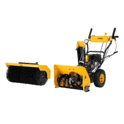 Гибридная снегоуборочная машина с функц. подметания SWB-800, 212 сс, руч. старт, 2 насадки// Denzel 97662