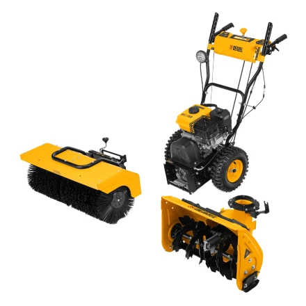 Гибридная снегоуборочная машина с функц. подметания SWB-800, 212 сс, руч. старт, 2 насадки// Denzel 97662 купить в Губкинске