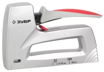 Степлер ЗУБР , пластинчатая пружина, литой корпус, 2 в 1, тип53: 6-14мм, тип 300: 16мм 31503_z01 купить в Губкинске