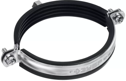 ЗУБР 4, М8/М10, цинк, 10 шт, трубный хомут с гайкой (37880-107-116) купить в Губкинске