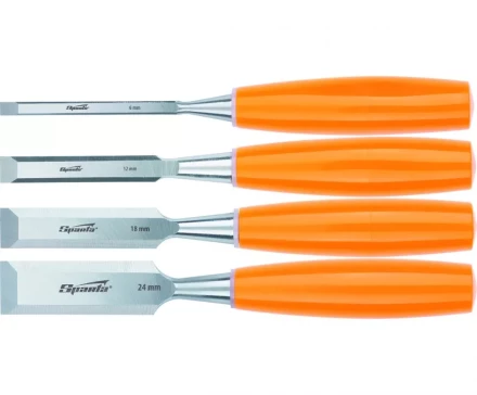 Набор стамесок плоских 4 штуки 6-12-18-24 мм SPARTA 24412 купить в Губкинске