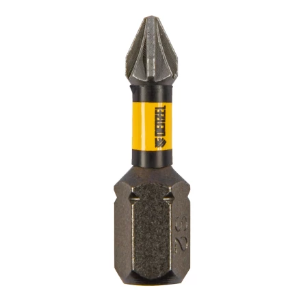 Бита IMPACT, PZ1x25 мм, лазерная обработка шлица, сталь S2, 10 шт., Е 6,3 Denzel 11686 купить в Губкинске