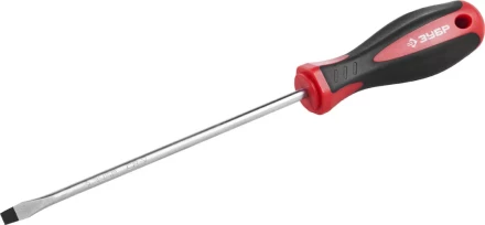 Отвертка ЗУБР &quot;МАСТЕР&quot;, Cr-v, эргономичная двухкомпонентная рукоятка, SL5,5x150мм 25061-5.5-150_z02 купить в Губкинске